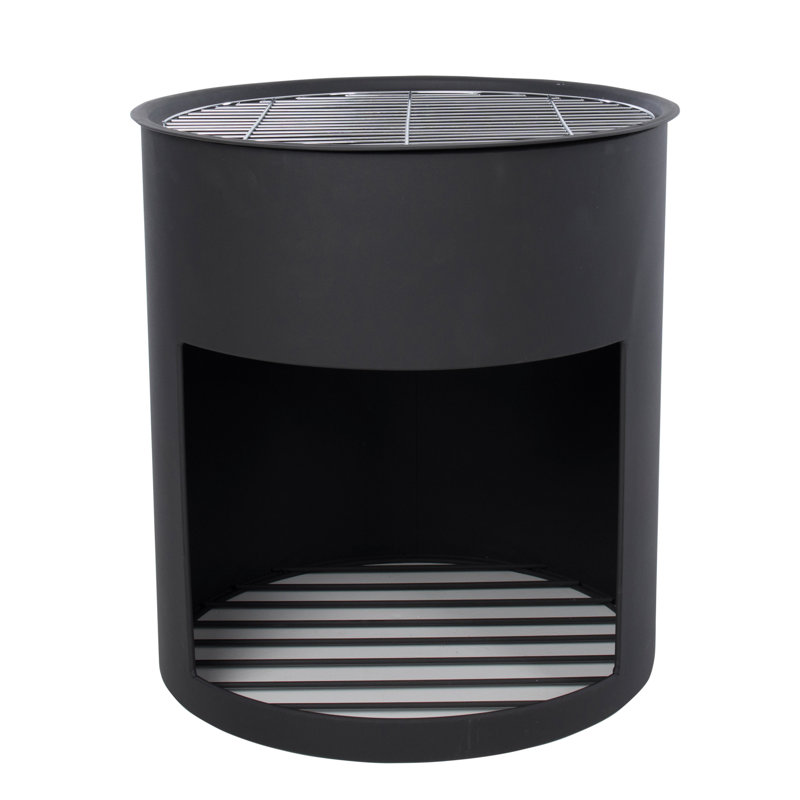 Milshire Cylinder Steel Wood Burning Smokeless Fire Pit