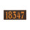 Woodgrain Mid-Century Rectangle Plaque, Standard Wall 1-line