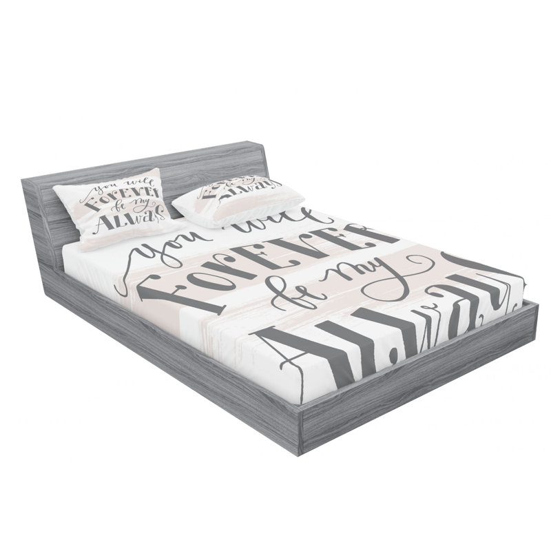 Microfiber Sheet Set, Queen Sheet Set with Fitted Sheet