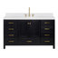 Ensemble de meuble-lavabo simple 60,25 po avec plateau en quartz Amariani-589019887-600730344
