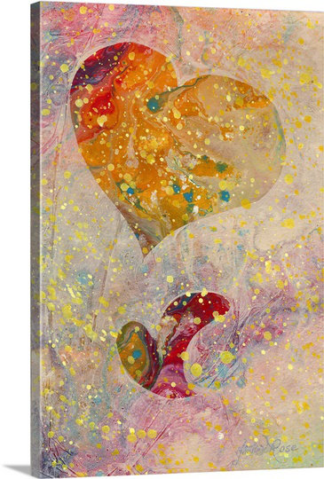 « heartfelt vi » par marion rose, reproduction d’art sur toile, H 30 po x l 20 po x P 1,25 po
