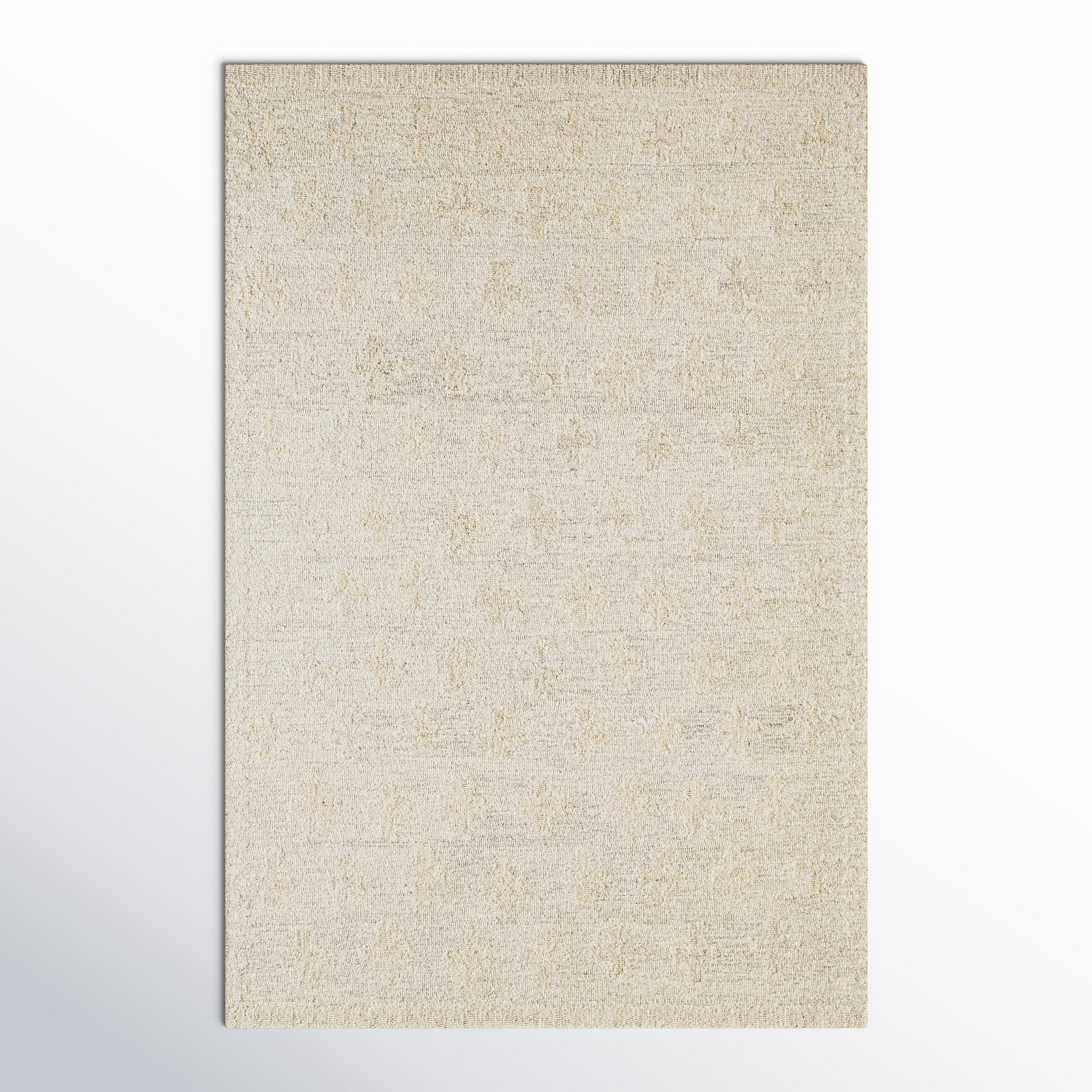 Niara Hand Tufted Wool Brown Rug, Rectangle 5' x 7'6"