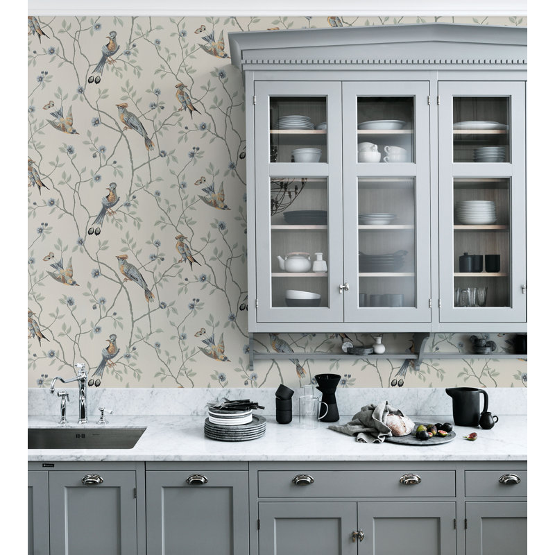 Kolonin Floral Wallpaper Roll, Sandstone