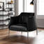 Canapé en similicuir noir moderne et luxueux