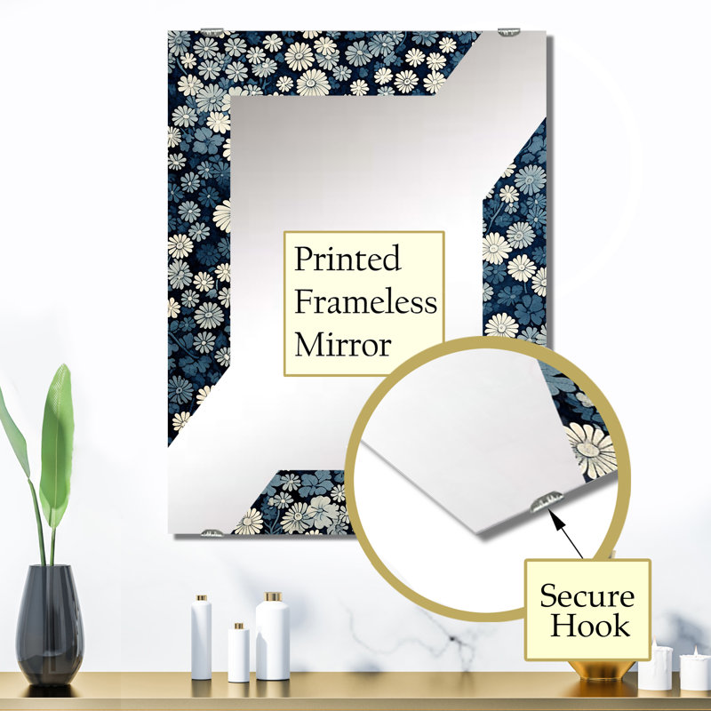 Falana - Miroir mural minimaliste côtier MIR132904, 32 po x 24 po