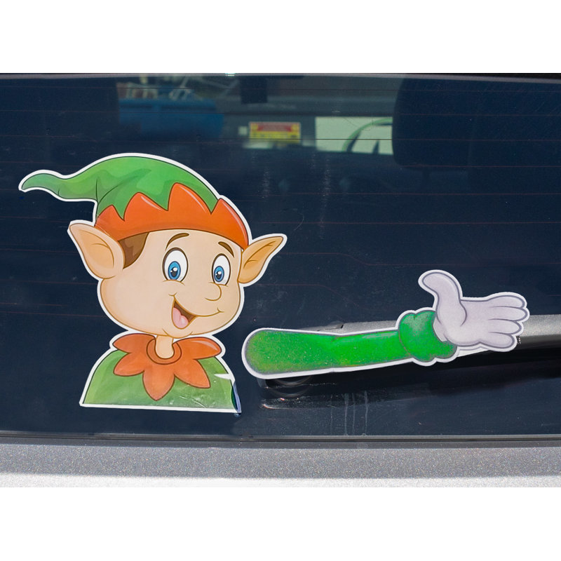 Adhésif décoratif de fenêtre de voiture arrière