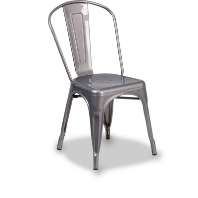 16'' H Metal Stacking Side Chair