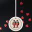 Alice Tweedle Thats Logic Circle Shaped Ceramic Ornament Bauble