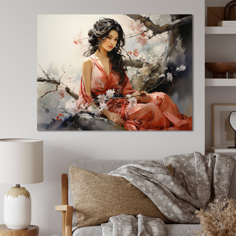 Asian Asian Beauty III - impression, Toile tendue, H 24 po x l 32 po x P 1 po