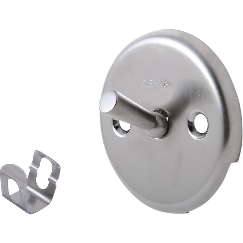 Replacement Overflow Plate Assembly with Trip Lever, Brilliance Stainless