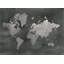 Large Silver World Map On Black Wash by Jennifer Goldberger - Painting-105760578-106590994