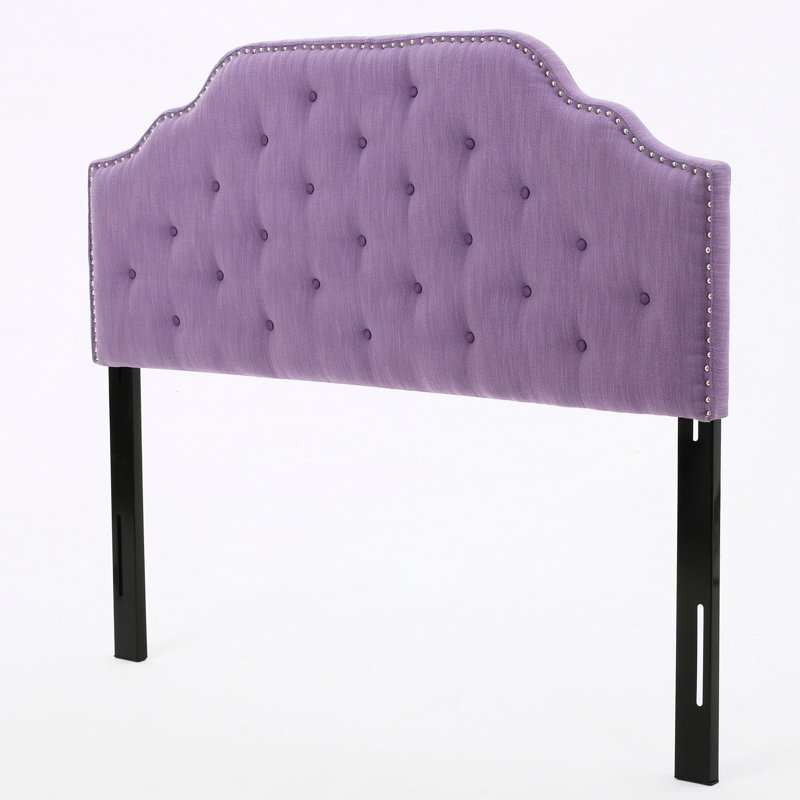Queen & Full Sized Headboard In Purple, Minimalist Style With Diamond Stitch Pattern, Upgrades Bedroom, 62.92 In. Depth X 2.74 Width 53.13 Height, 19.55 Lb Weight Headboard, Purple Fabric Upholstered