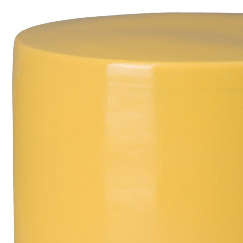 Siège de jardin à deux tons H 13,5 po x 18,5 po, Jaune moutarde