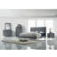 Commode ACME Valda, tissu gris clair