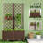 Outdoor Stylish Planter Box,Mobile Raised Garden Bed-1768835946