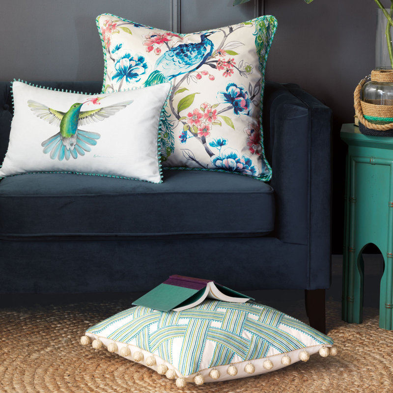 Boracay Square Pillow Cover & Insert, Faux down
