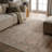 Bungalow Rose Charleton Performance Washable Trellis Brown/Tan Area Rug-375031509