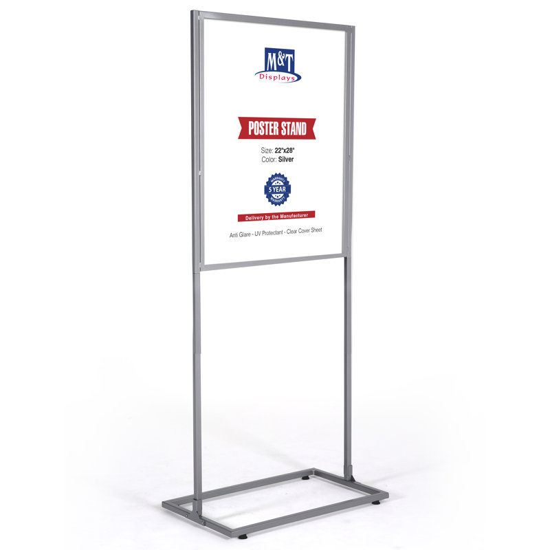 Floor Standing Double-Sided Pedestal Poster Holder