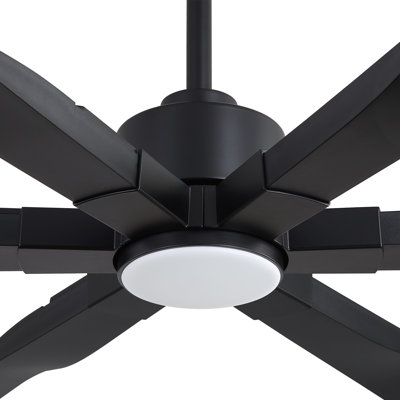 Ventilateur de plafond d'intérieur moderne à 6 pales 68 "/ 78" avec télécommande et éclairage 
