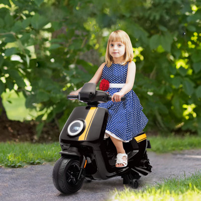 AIYAPLAY 6V Kids Electric Motorbike with Headlights, Music