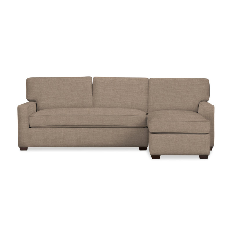 Taylor Upholstered Chaise L-Sectional, Right Hand Facing, Conversation Linen Basketweave