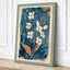 Garden in Teal Botanical - Wrapped Canvas-996138278-996138283