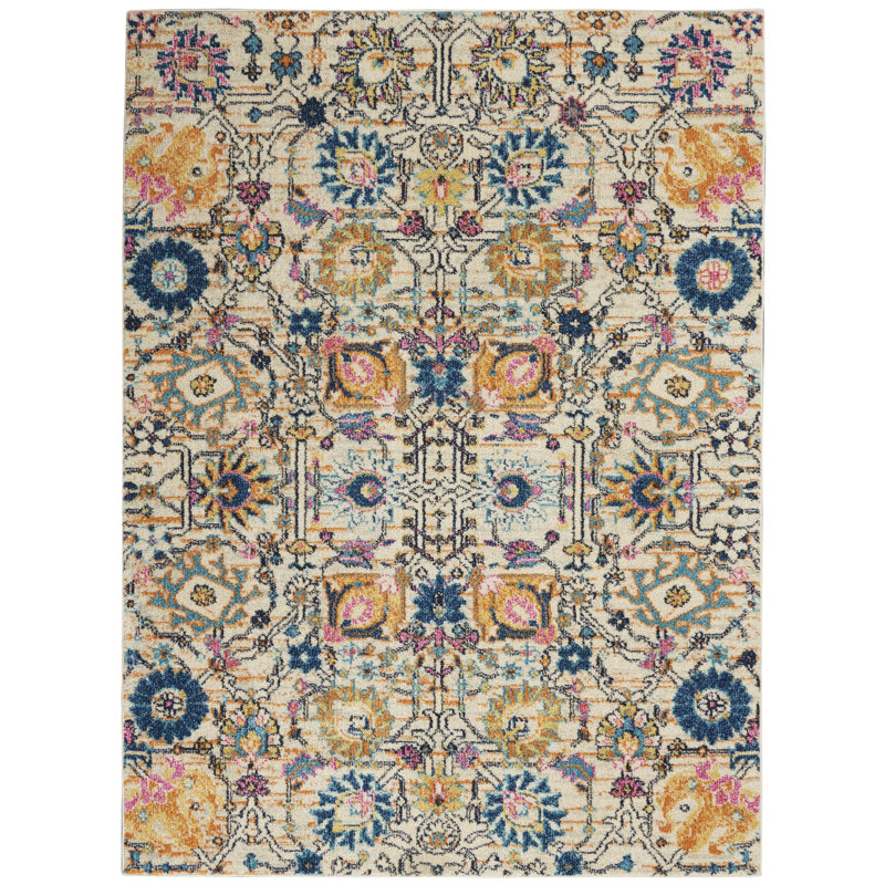 Oriental Indoor Rug, Rectangle 5'3" x 7'3"