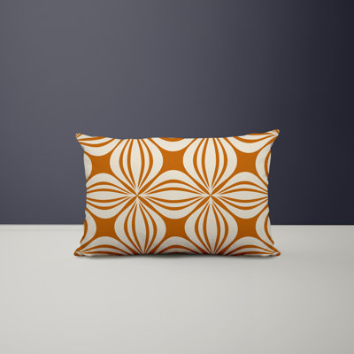 Polyester Lumbar Rectangular Indoor/Outdoor Pillow Cover & Insert