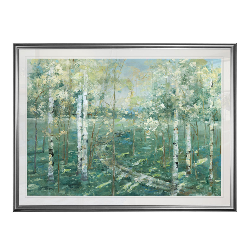 «Meadow Light», reproduction, H 22 po x l 30 po x P 1,5 po, Cadre argenté