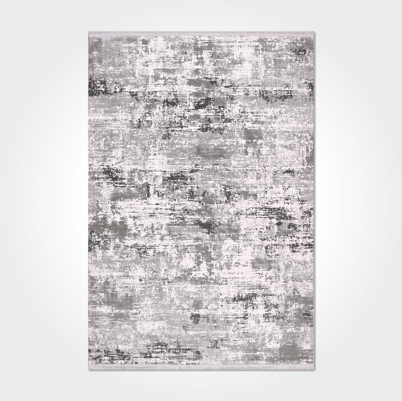 Ebern Designs Modern/Abstract Gray Machine Washable Non-Slip Area Rug ...