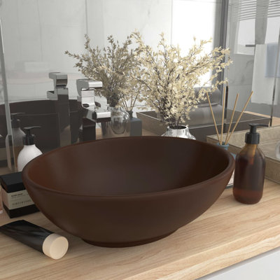 Belfry Bathroom Gline 400mm L x 330mm W Ceramic Oval Sink