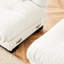 Couchette de salon en nuage, chenille 2 places avec repose-pieds, coussins lombaires et coussins décoratifs, accoudoirs larges rembourrés, look élégant pour la chambre, canapé-lit et résilient