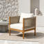 Fauteuil club d'extérieur avec structure en bois d'acacia-689408782