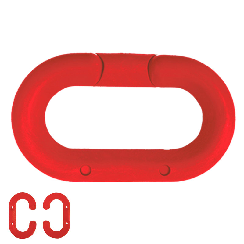 Maillon maître en plastique, Rouge, H 1,05 po x l 10 po x P 0,17 po