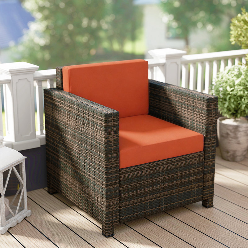 Outdoor Lounge Chair, Brown