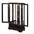 Lighted Glass Curio Cabinet With Adjustable Shelves - Elegant 2-Door Display Cabinet & Built-In Drawer, Includes Bulb-474987366