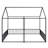 Metal House Platform Beds, Two Shared Beds-1476611601