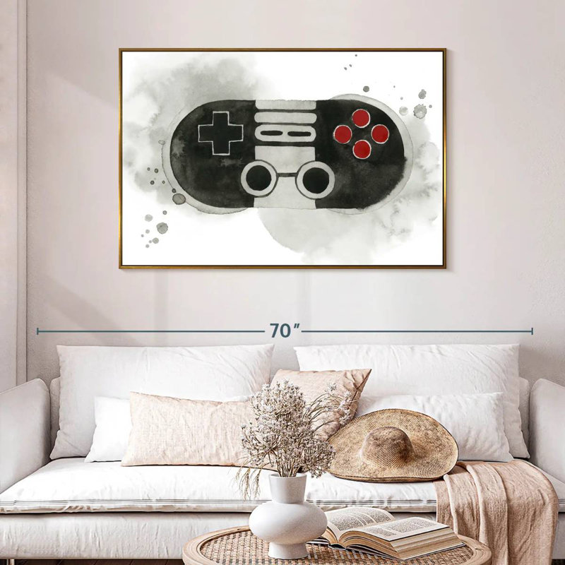 Gamer IV, 46 po x 31 po, Cadre flottant doré