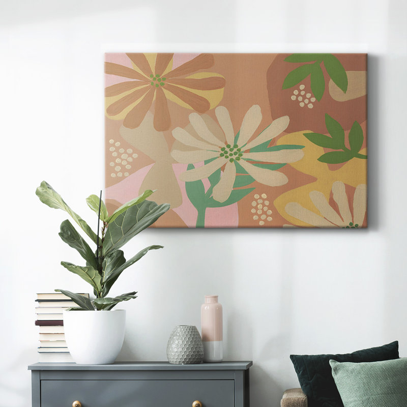 Toile tendue neutre Neutral Blooms III, H 24 po x l 36 po