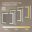 Pharmacie de salle de bain éclairée à DEL avec miroir, 30 po x 26 po, Pharmacie encastrée ou à surface, désembuage, gradation continue, changement de température de couleur, 2 prises, tablettes de rangement