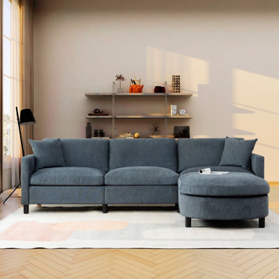 Canapé modulaire avec repose-pieds pour le salon