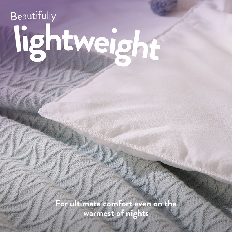 Cool Summer Nights Slumberdown 4.5 Tog Summer Duvet With 2 Pillows, Double