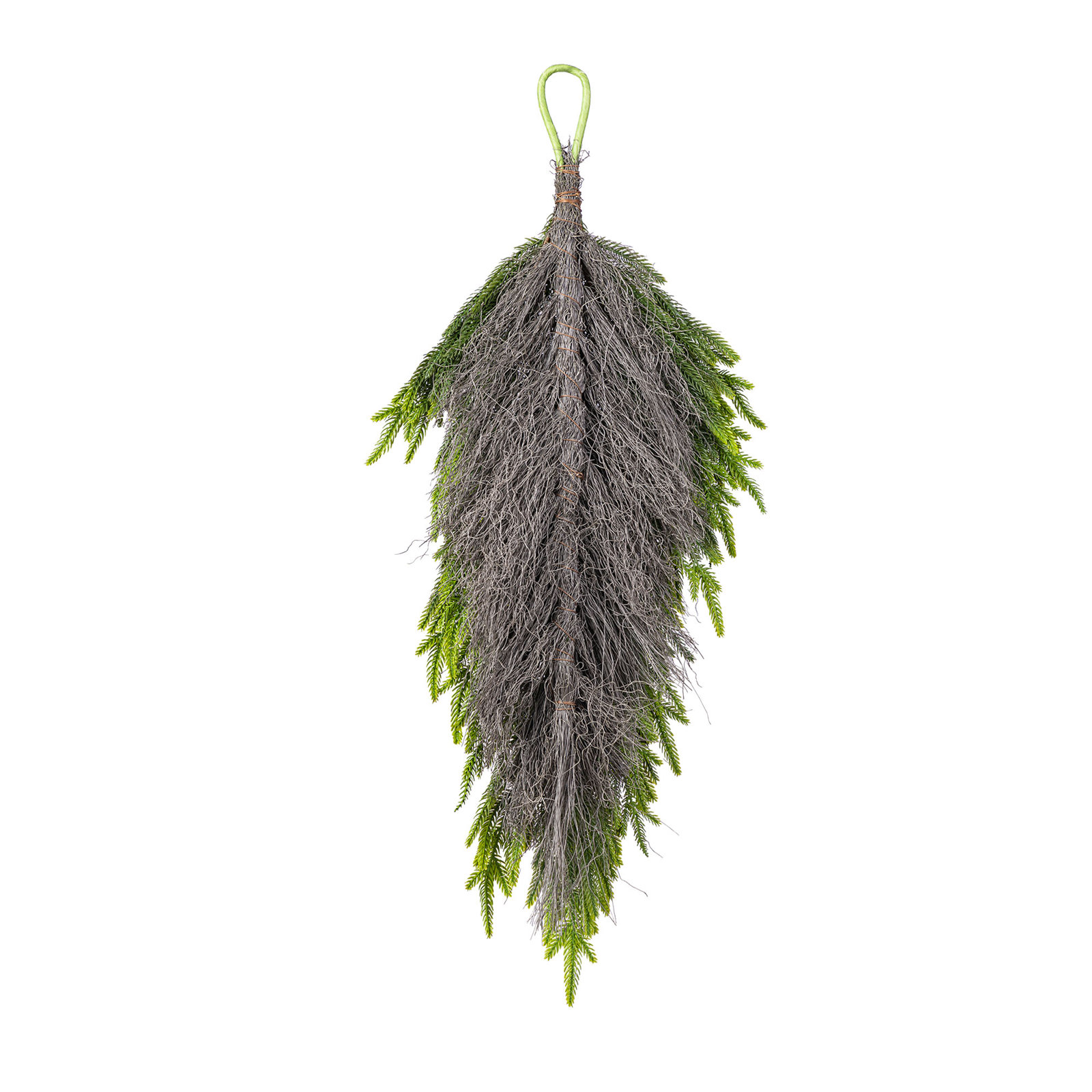 31.5"H Christmas Greenery PE Dripping Teardrop