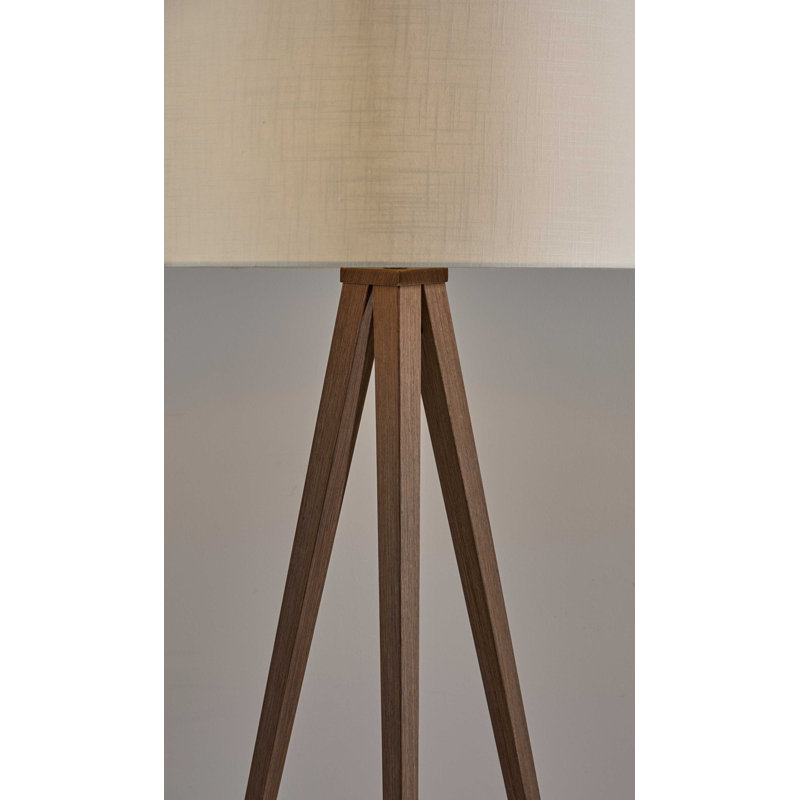 Dalaney 60.25'' Brown Tripod Floor Lamp