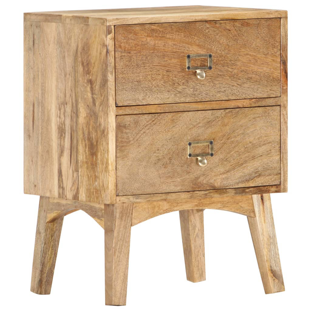 Bedside Cabinet 15.7" x 13.8" x 21.7" Solid Mango Wood Loon Peak®