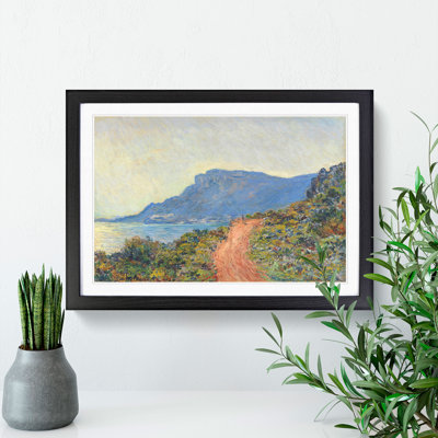La Corniche Near Monaco by Claude Monet - Framed Print