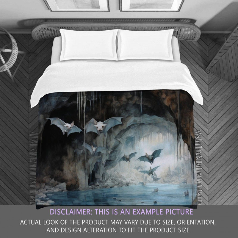 Bat Cave Machine Printed Comforter, Queen Comforter