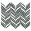 Nabi Alula 10x12 Chevron Crackled Glossy Glass Mosaic Tile-614599956