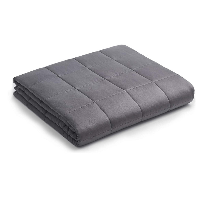 Couverture 100% coton , 15, Grand, Gris foncé