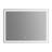 Kolston Metal Rectangle Wall Mirror-553227531